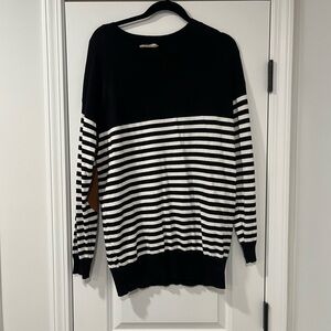 Chic Soul/First Look Black and White Sweater